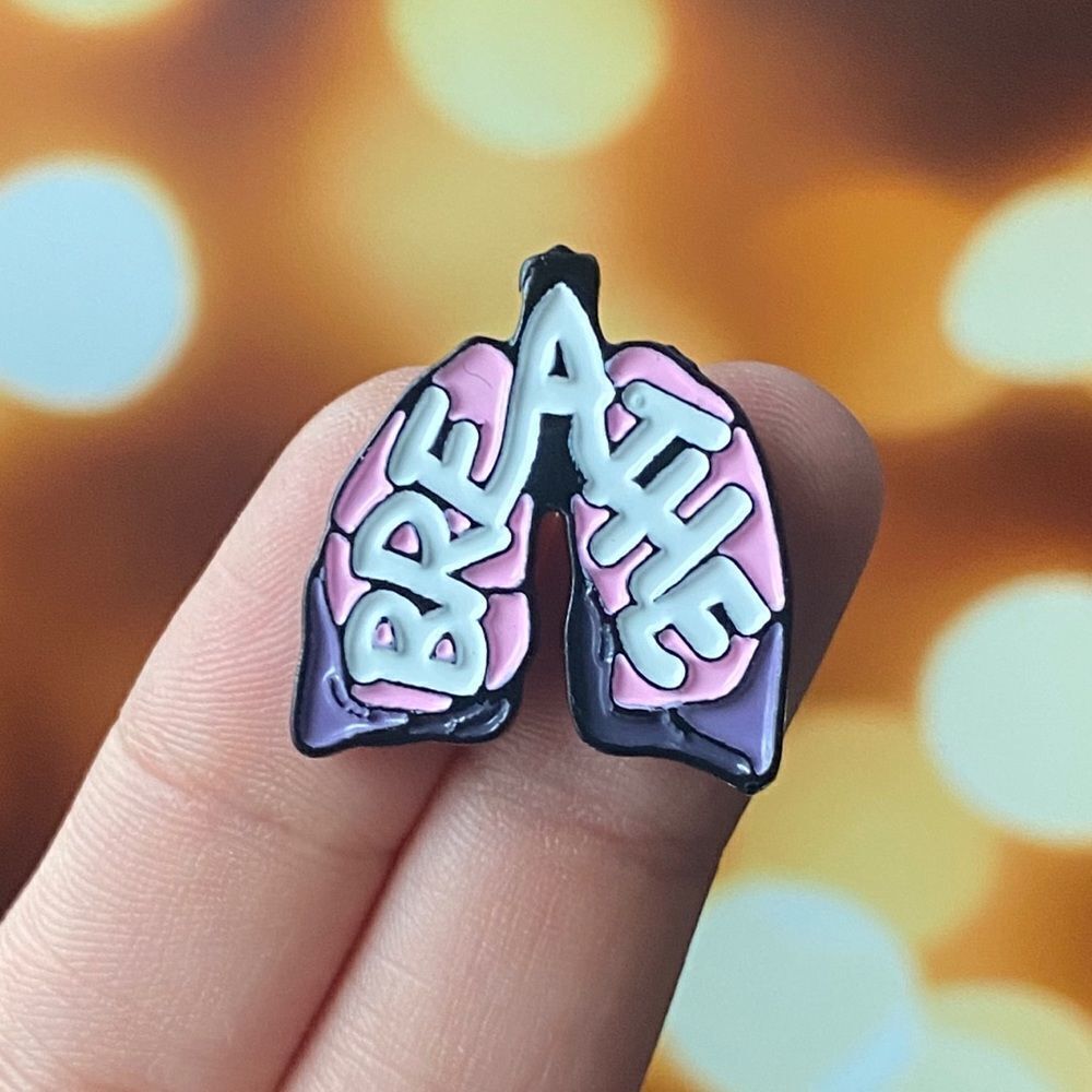 Lungs Breathe Enamel Pin/ Brooch Lapel
